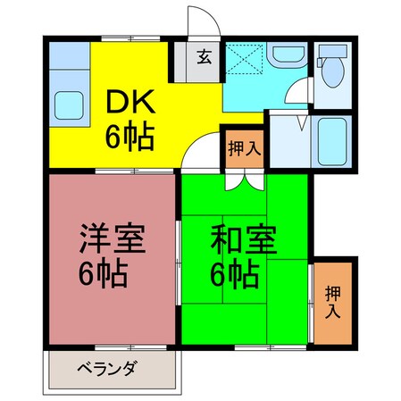 ファーストステージカトネンの物件間取画像